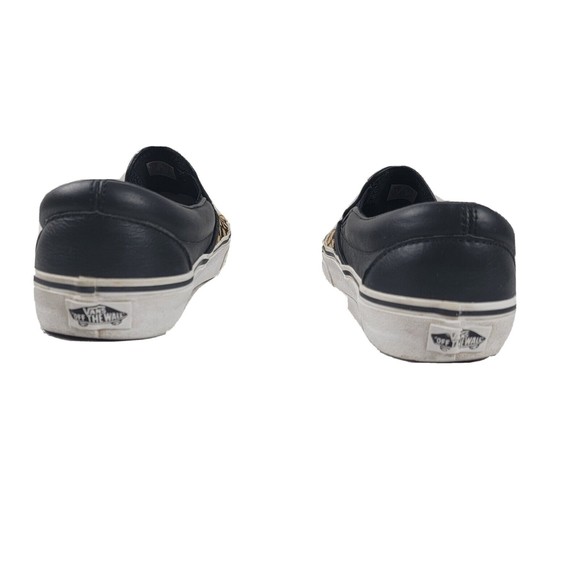 Vans Classic Slip On Calf Hair Tan Checkerboard Sneakers Men's Size 8.5 Womens 9 - Picture 7 of 10